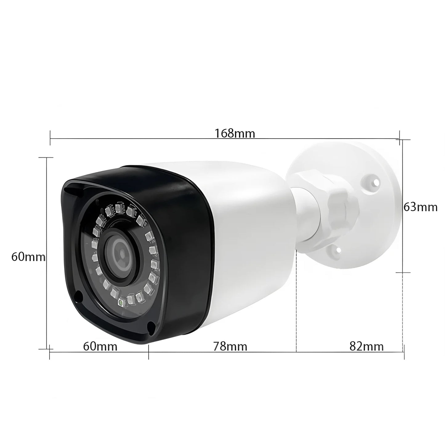 1200TVL HD Outdoor CCTV Camera - IP66 Waterproof, Analog CVBS TV Compatible, IR-CUT Night Vision, Mini Security Surveillance