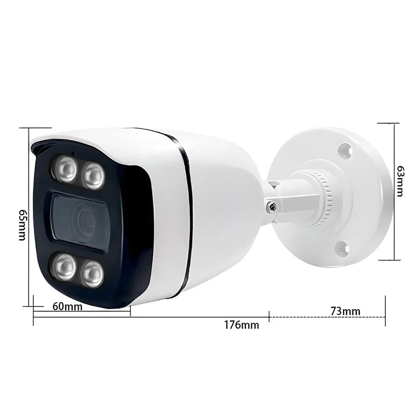 1200TVL Analog CCTV Camera HD Night Vision IR CUT CVBS Outdoor IP66 Waterproof 4LED Security Surveillance System Compatible TV