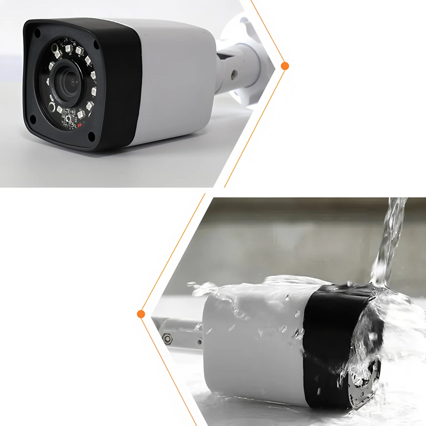 1200TVL HD Outdoor CCTV Camera - IP66 Waterproof, Analog CVBS TV Compatible, IR-CUT Night Vision, Mini Security Surveillance