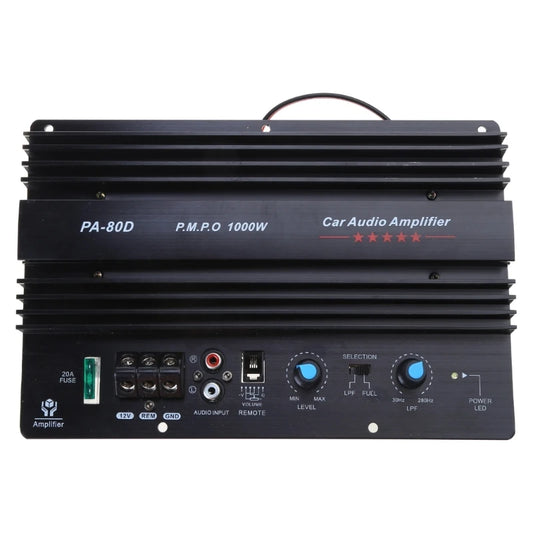 Universal 1000W 12V Mono High Power Amplifier Strong Bass Subwoofers Amp Improve Vehicle Entertainment Low Frequencies Dropship